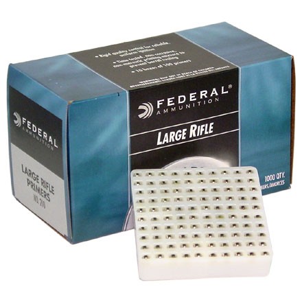 Federal Large Rifle Primers #210 Box of 1000 (10 Trays of 100) federal 210 large rifle primers in stock