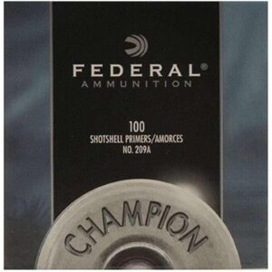 Federal Primers No 209A Shotshell Box of 1000 (10 Trays of 100)