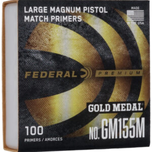 Federal Premium Gold Medal Large Pistol Magnum Match Primers No 155M