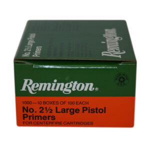 Remington Large Pistol Primers #2-1/2 Box of 1000 (10 Trays of 100)