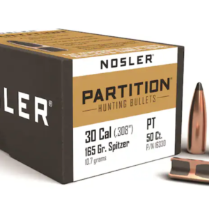 Nosler Partition Bullets 30 Caliber (308 Diameter) 165 Grain Spitzer Box of 50