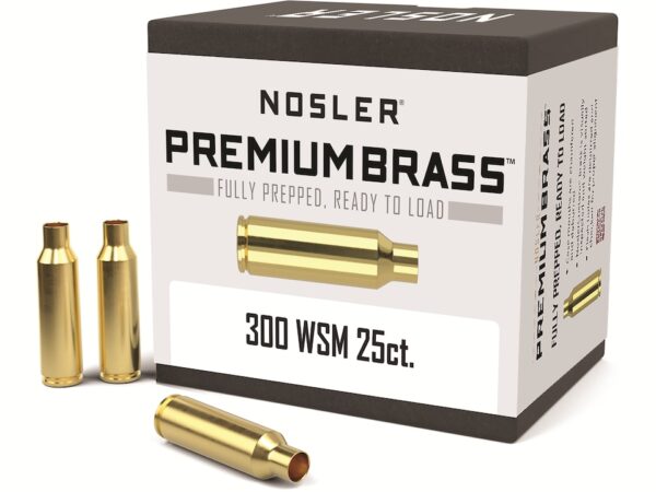 Nosler Custom Brass 300 Winchester Short Magnum WSM Box of 25